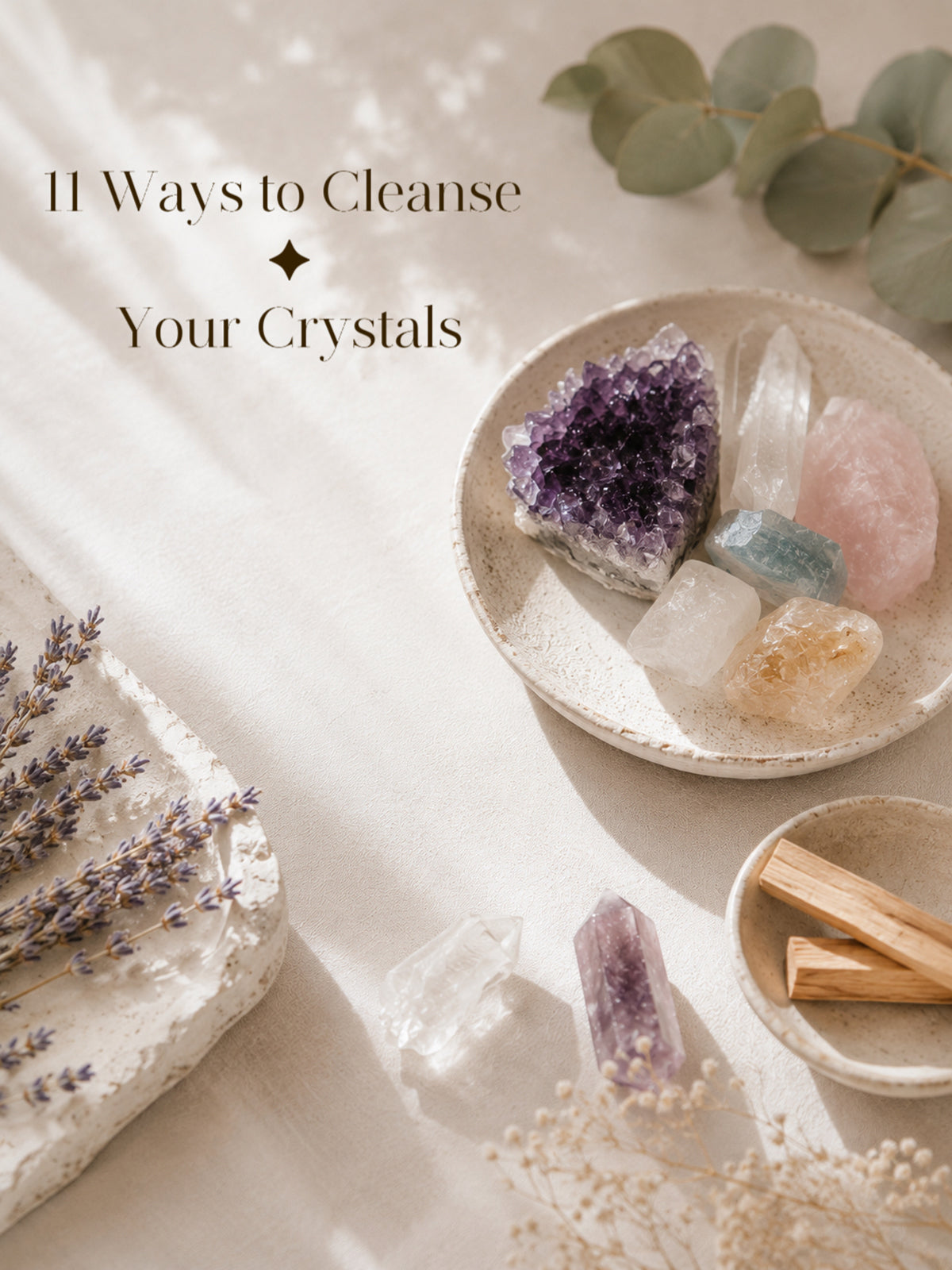Crystal Cleansing: 11 Common Methods and How to Choose the One That Fits Your Life