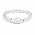Moonstone bracelet on clean white background