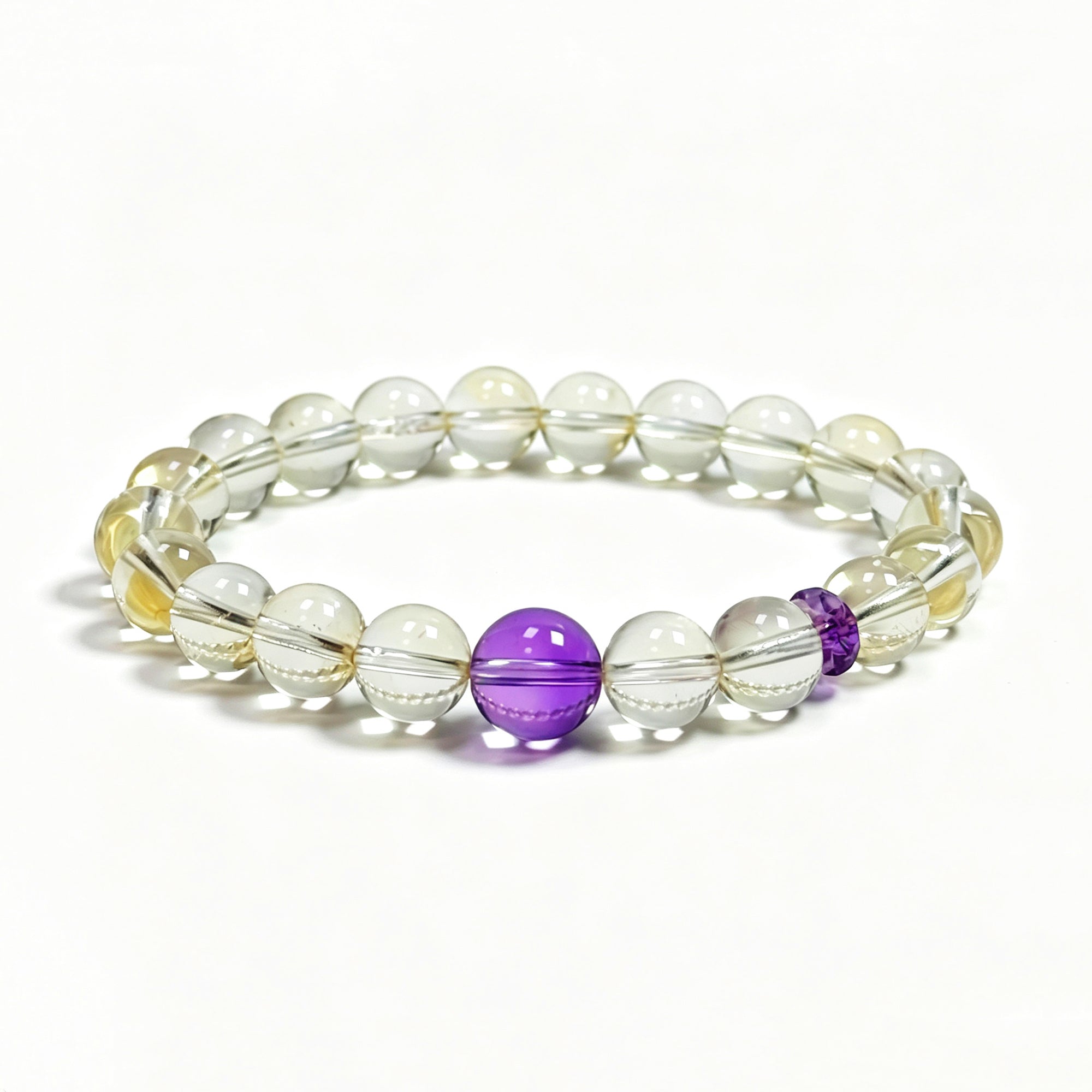 citrine bracelet on clean white background