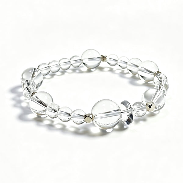 Collector-Grade Clear Quartz Bracelet | Clarity in Its Purest Form