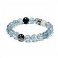 Included Aquamarine bracelet on clean white background
