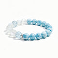Larimar calming crystal bracelet white background main view