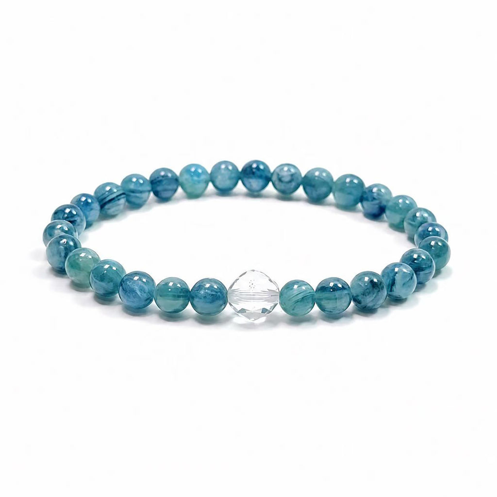 Monet Garden Kyanite bracelet on clean white background